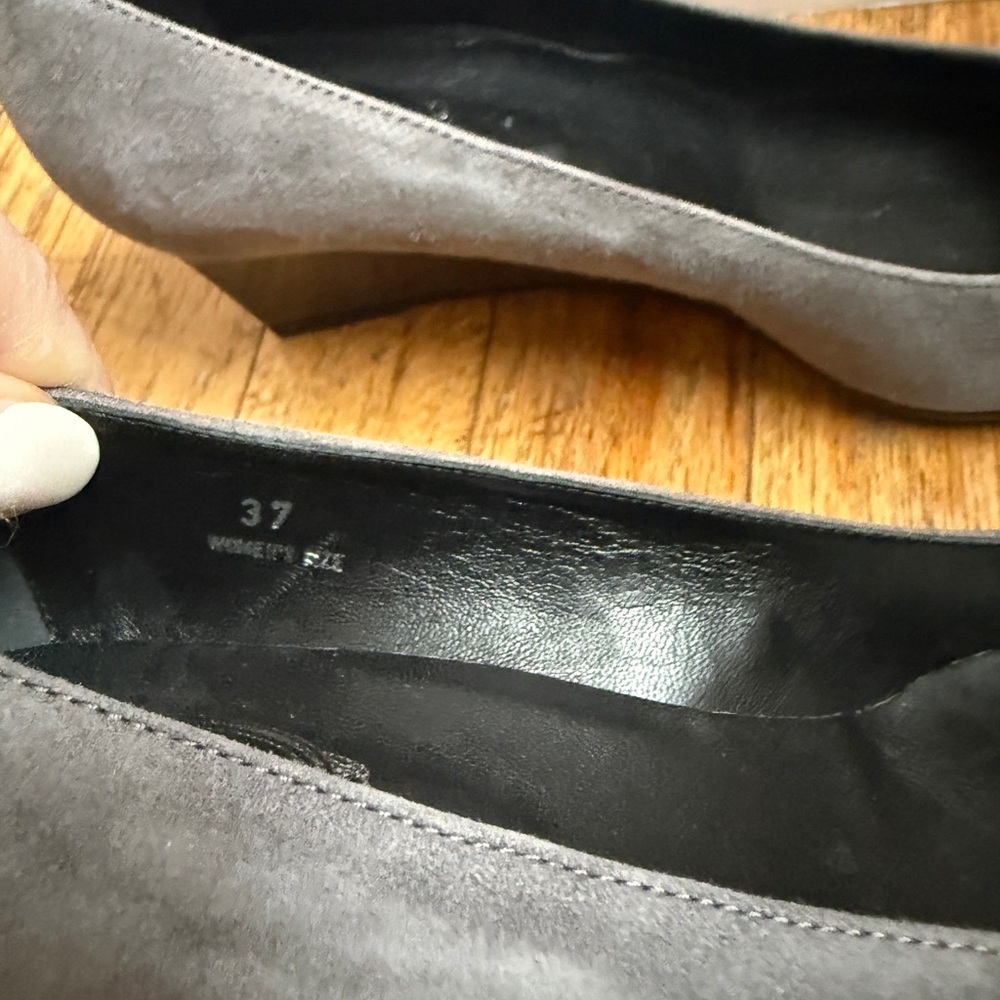 NEW unworn Tod’s grey suede wedges size 37 - Picture 9 of 12